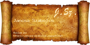 Jancsa Szabolcs névjegykártya